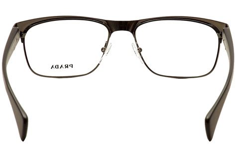 prada mens vpr 61p eyeglasses frames 75s-1o1 gunmetal brow|PRADA Eyeglasses PR 61PV 75S1O1 Brushed Gunmtl 53MM.